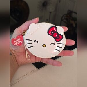 Hello Kitty White and Red Coin Pouch